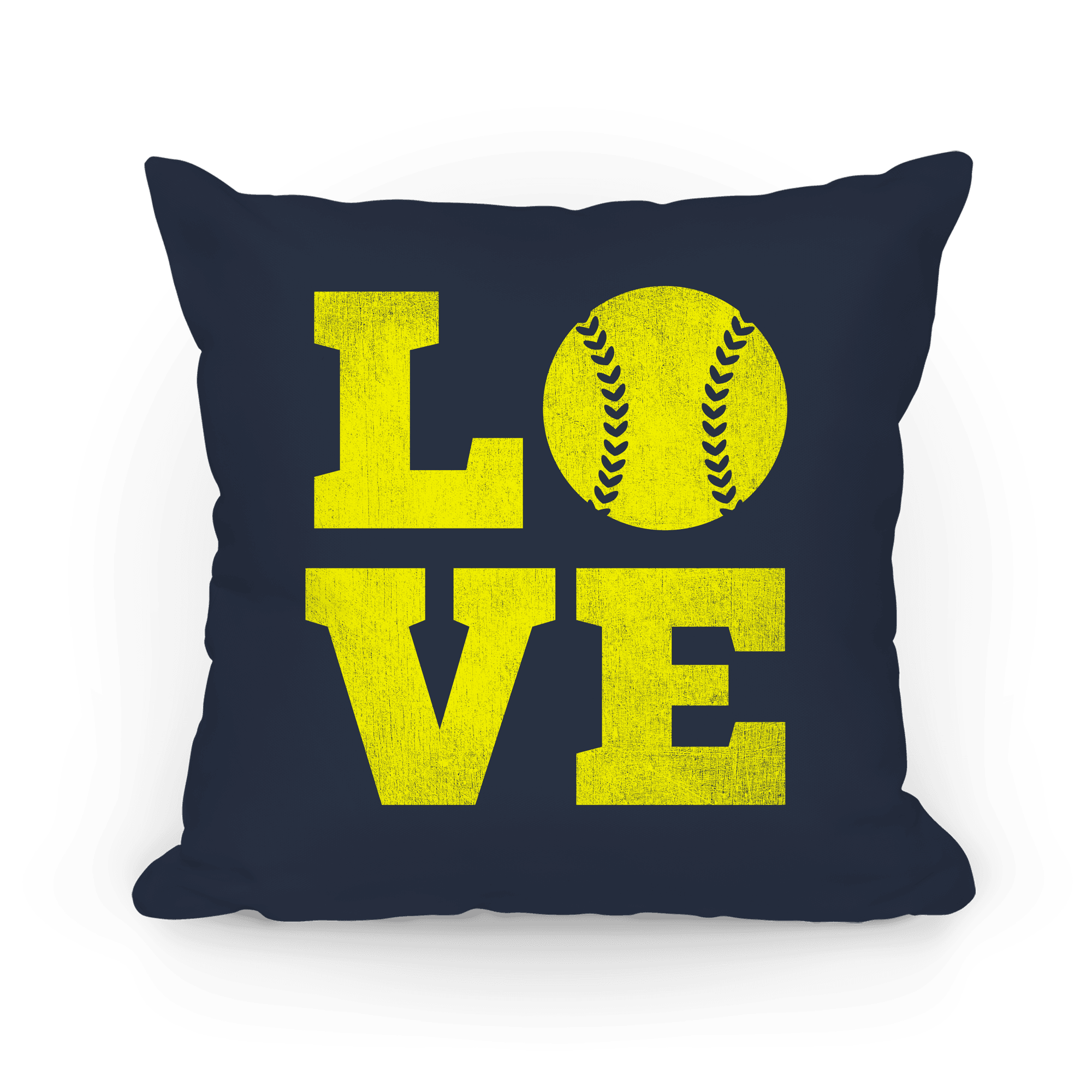 Peace Love Softball Softball Gift Personalized Pillow Case Softball Pillow Case