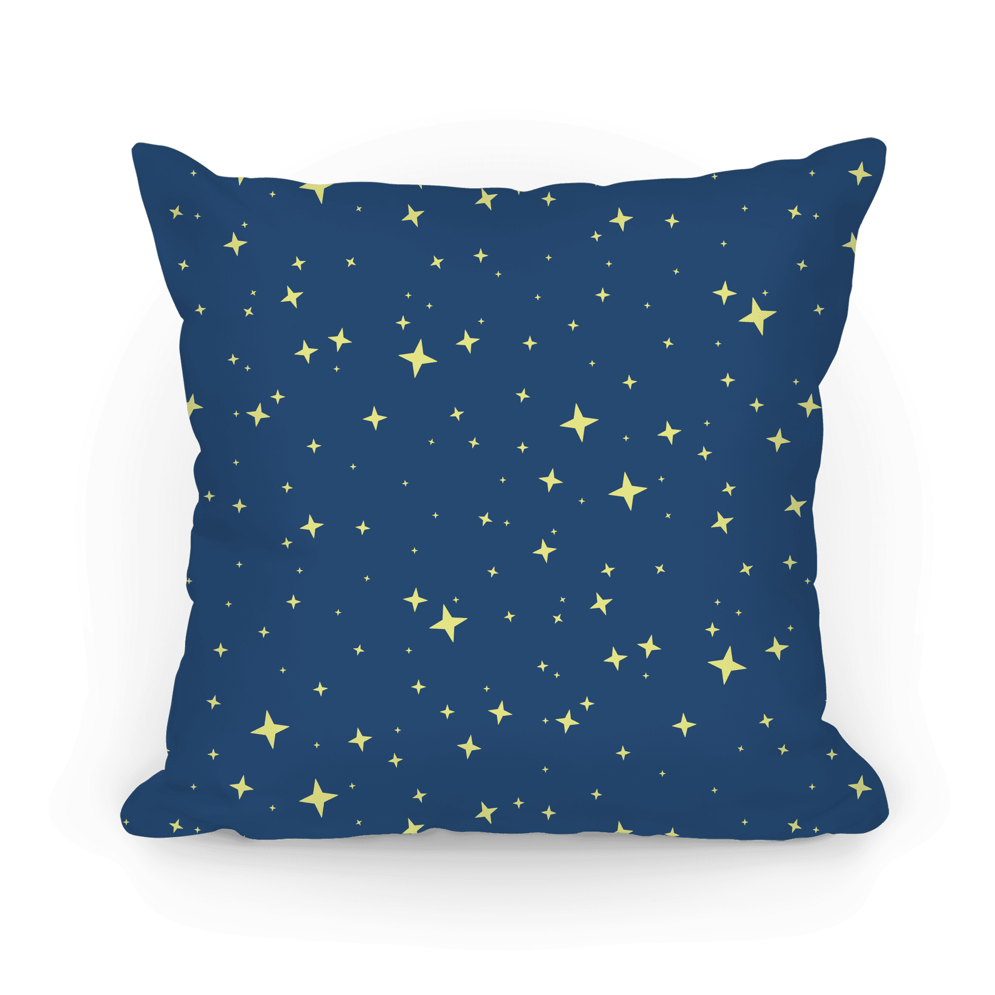 Blue Twinkling Star Sparkles Pattern Pillows Lookhuman