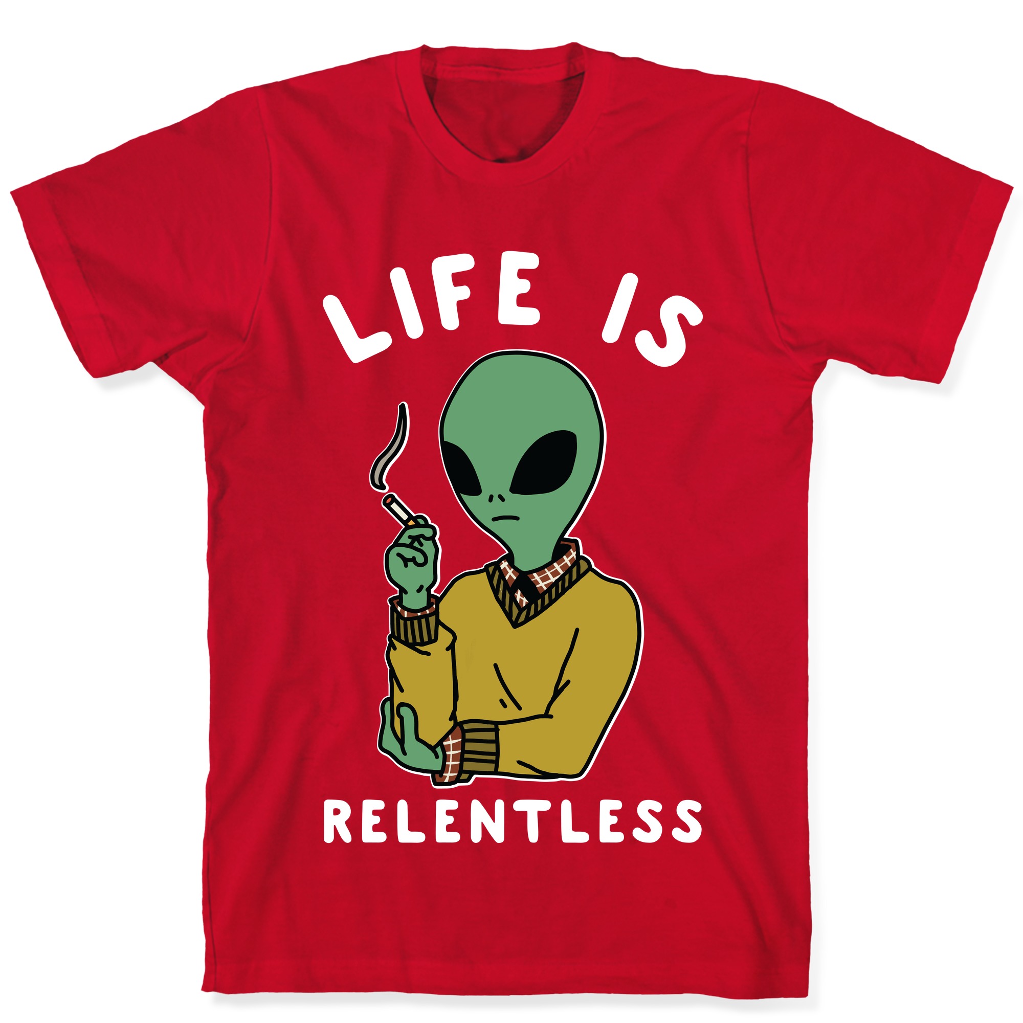 alien smoking t shirt