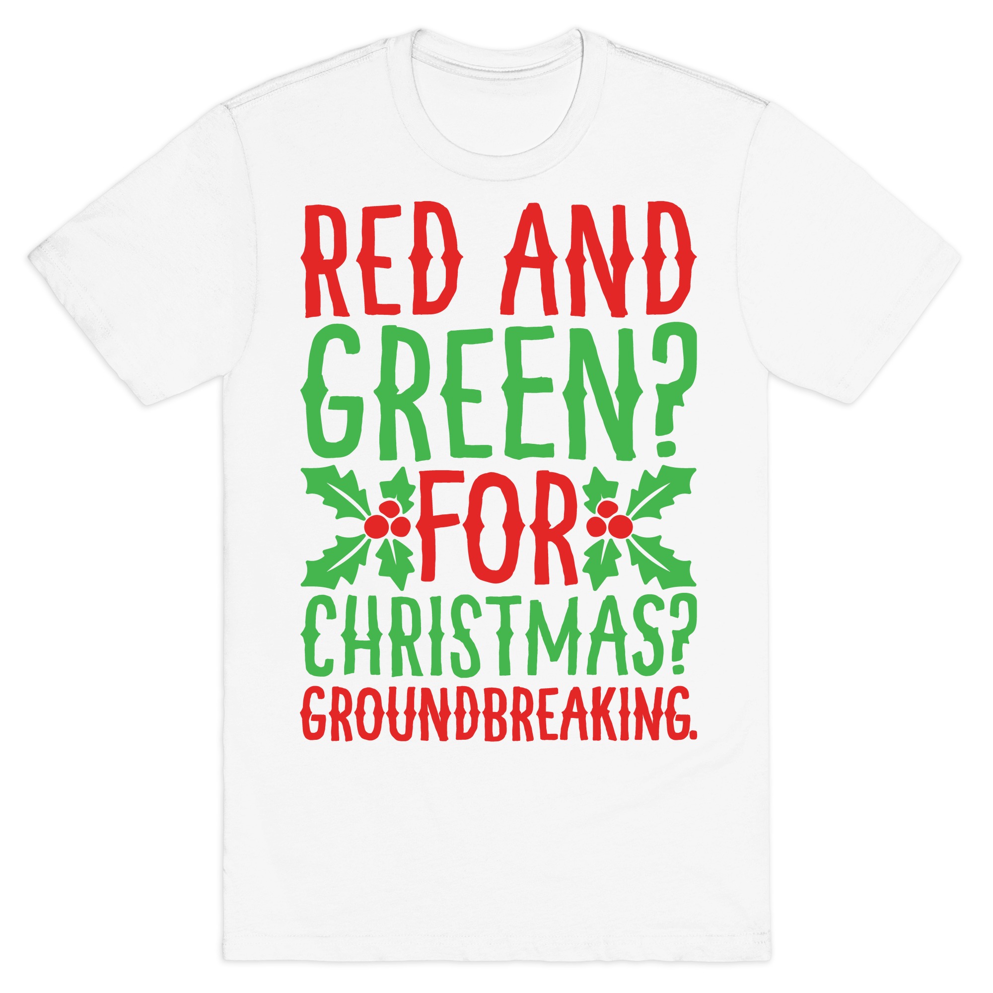 red and green christmas shirt