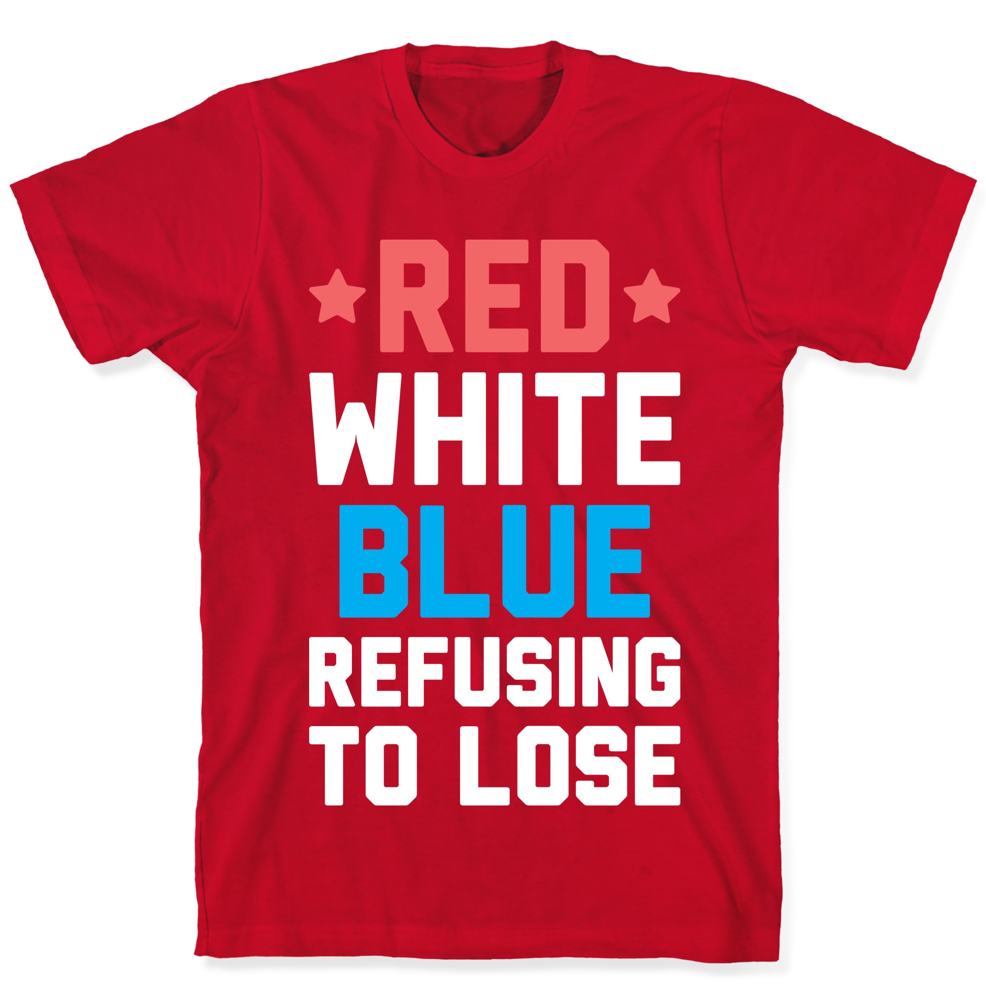 red white and blue shirts