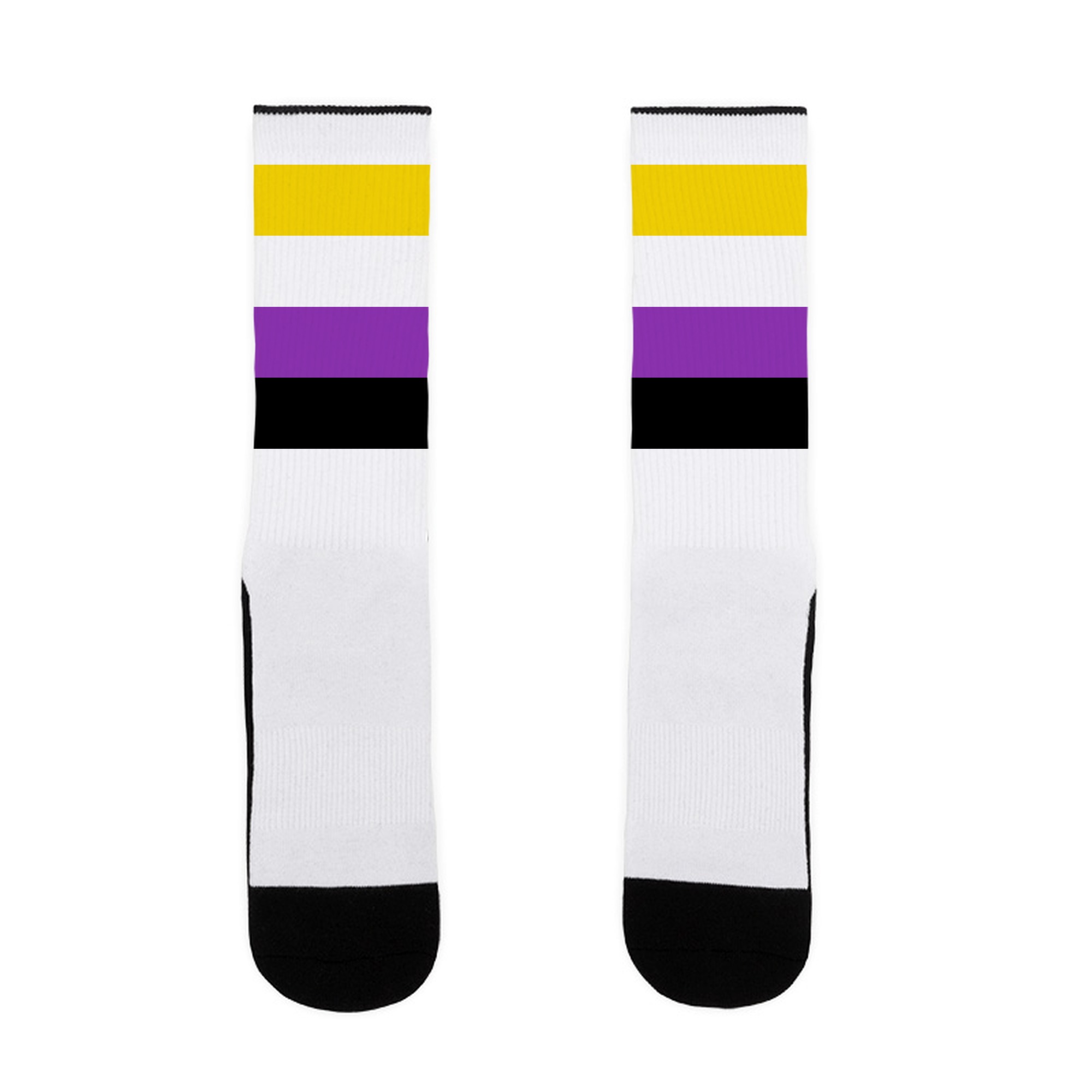 Non-binary Flag Socks  ENBY Pride Socks  LGBTQ Accesories  LGBT Socks