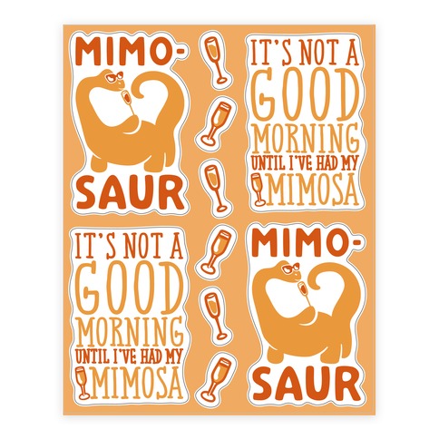 Mimosa Lovers Stickers and Decal Sheet