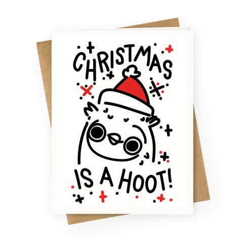 Christmas Is A Hoot Greeting Card
