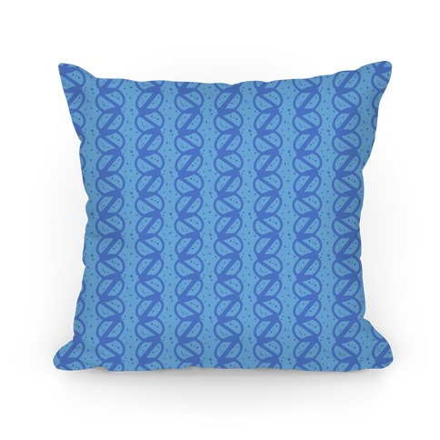 Blue Braid Stripe Pattern Pillow