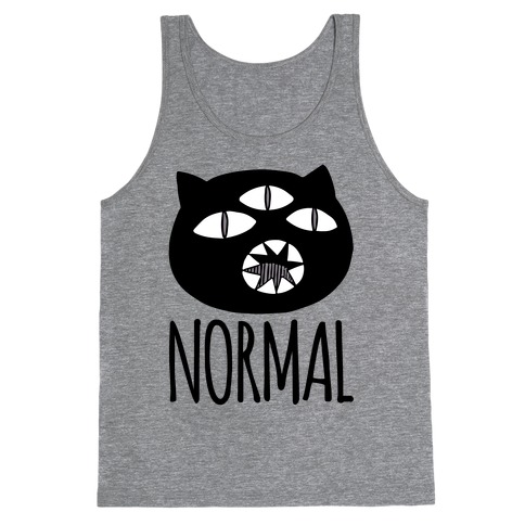 Completely Normal (Kuro cat) Tank Top | LookHUMAN