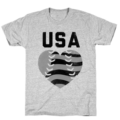 USA Baseball Love (Baseball Tee) T-Shirt