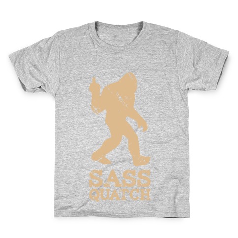 Sass Quatch Crossing Kids T-Shirt
