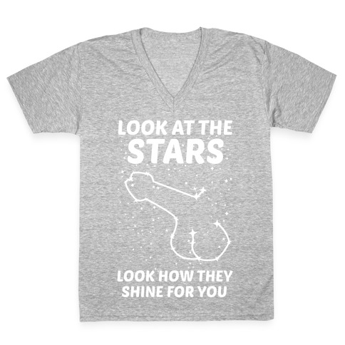 Penis Constellation V-Neck Tee Shirt
