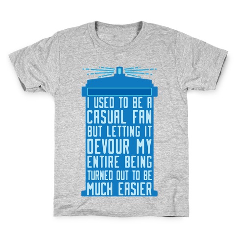 I Used To Be A Casual Fan (Doctor Who) Kids T-Shirt