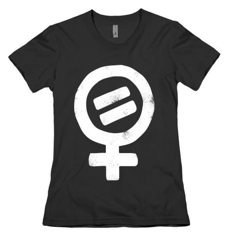 Vintage Women's Rights Logo (White Ink) Womens T-Shirt
