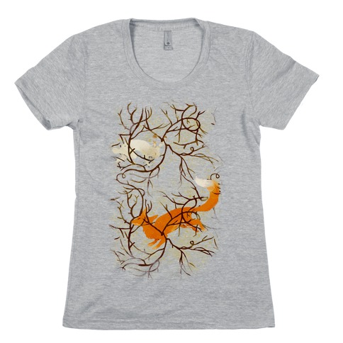 Rabbit And The Fox Chase Womens T-Shirt
