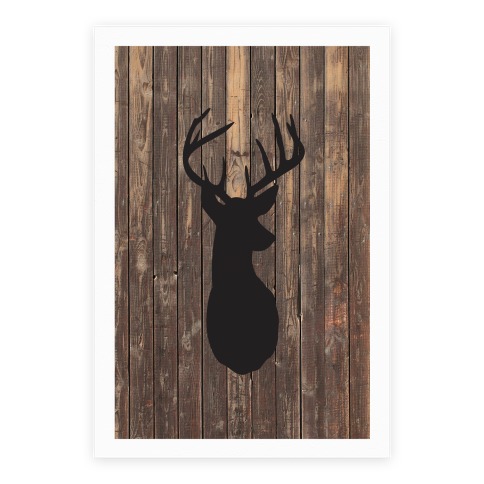 Deer Silhouette Poster