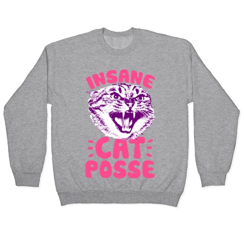 Insane Cat Posse Pullovers | LookHUMAN