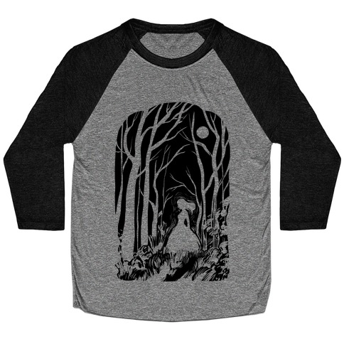 Ghost In The Woods Baseball Tee