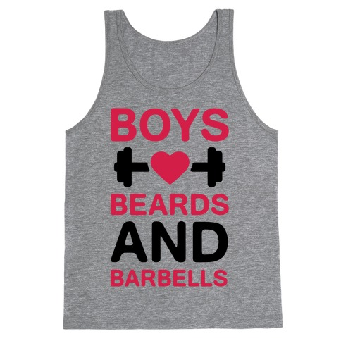 Boys, Beards, And Barbells Tank Top