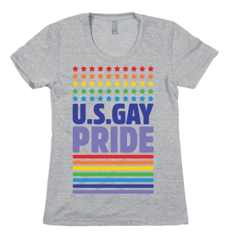 USA Gay Pride Womens T-Shirt