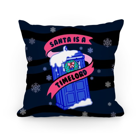 Santa is A Timelord Pillow