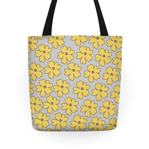 Yellow Flower Tote Totes | LookHUMAN