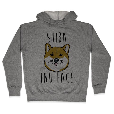 Shiba Inu Face Hooded Sweatshirt