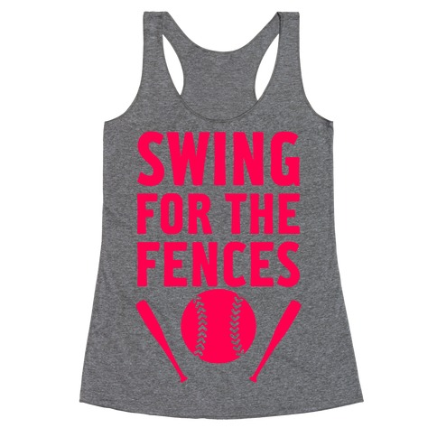 Swing For The Fences Racerback Tank Top