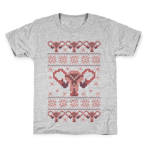 Uterus Sweater Pattern Kids T-Shirt