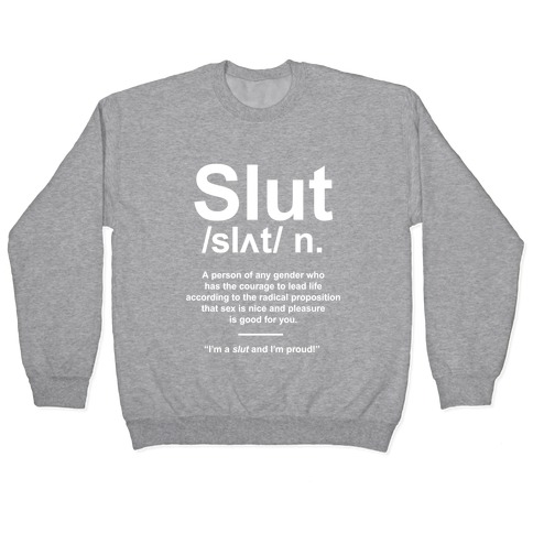 Slut Definition Pullover