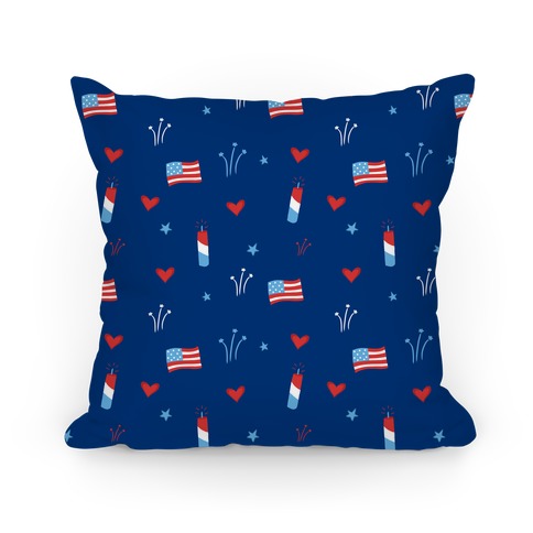 American Pride Pattern (Blue) Pillow