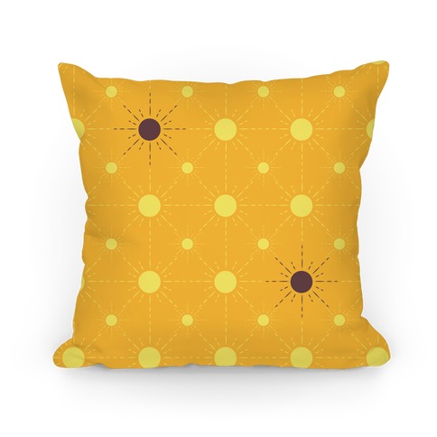 Sunshine Diamond Orange Pattern Pillow