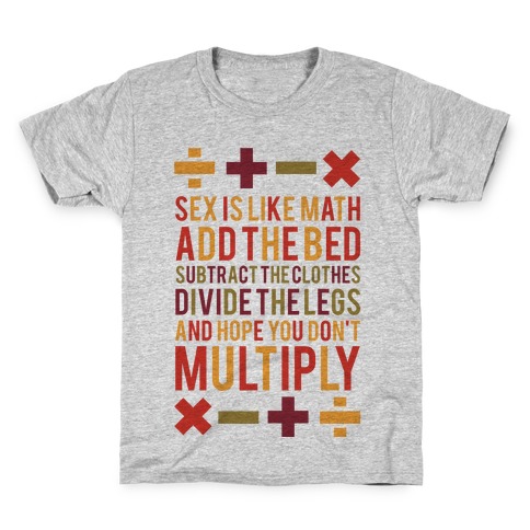 Sex is Math Kids T-Shirt