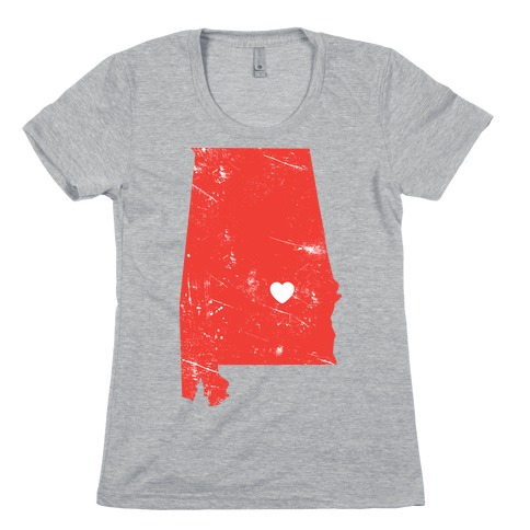 Alabama Heart Womens T-Shirt