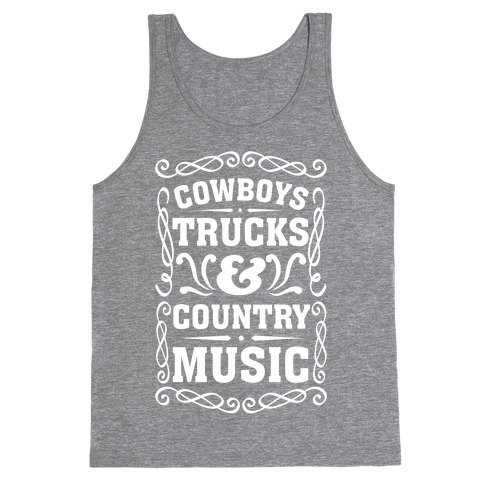 Cowboys Trucks & Country Music Tank Top