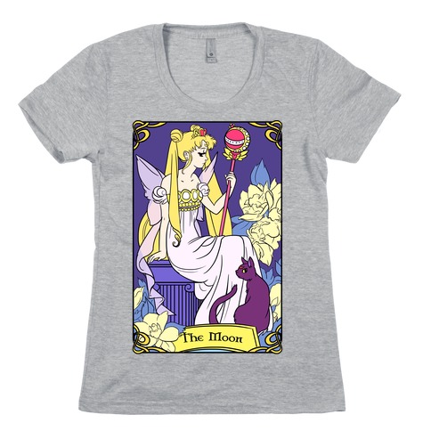The Moon Tarot Womens T-Shirt