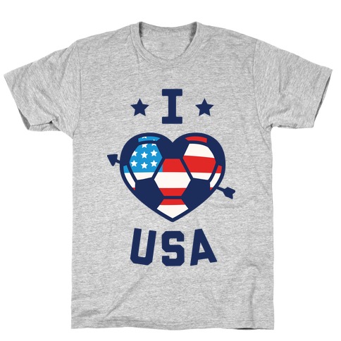 I Love USA (Soccer) T-Shirt