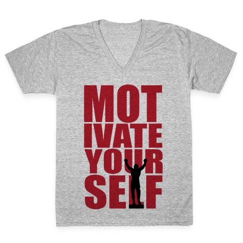 Motivate Yourself V-Neck Tee Shirt