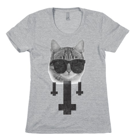 Satan Cat Womens T-Shirt