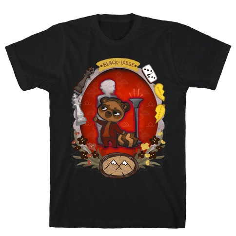 Black Lodge Racoon T-Shirt