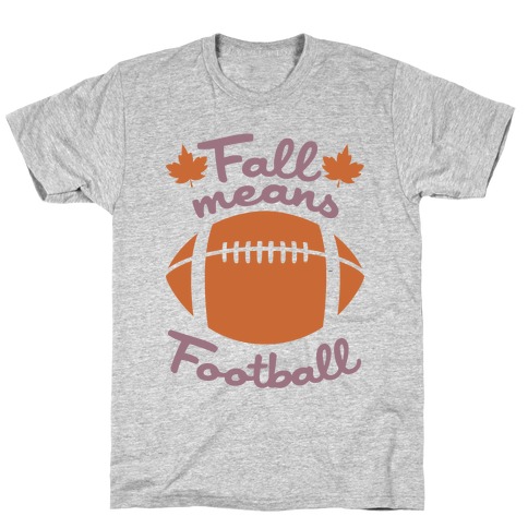 Fall Means Football shirt/Fall Football Tee/Football T-shirt/Fall