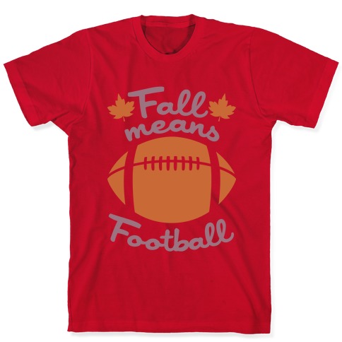 Fall Means Football shirt/Fall Football Tee/Football T-shirt/Fall