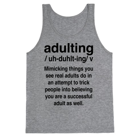 Adulting Definition Tank Top