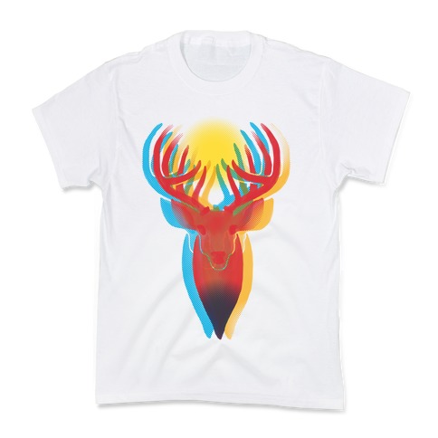 Pop Art Deer Head Kids T-Shirt