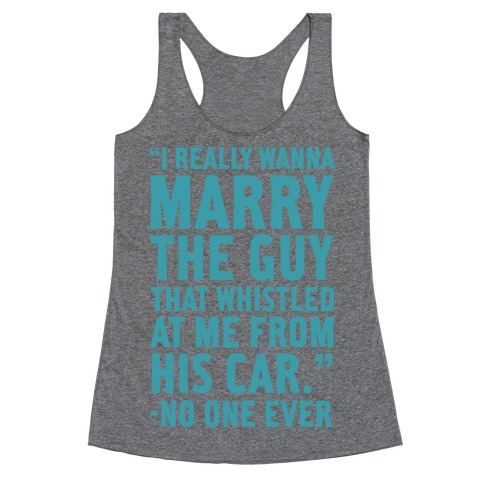 Wanna Marry The Guy Racerback Tank Top