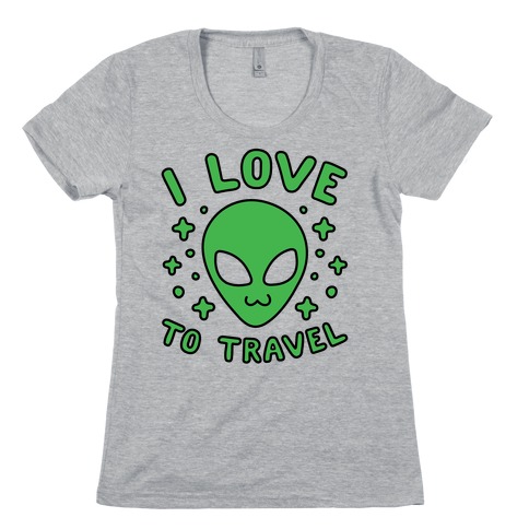 I Love To Travel Womens T-Shirt