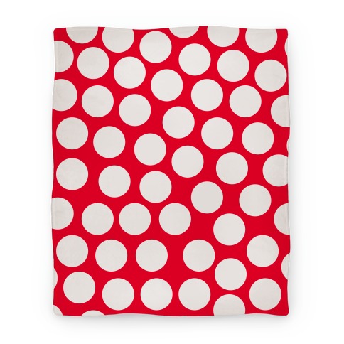 Red Polka Dot Blanket Blanket