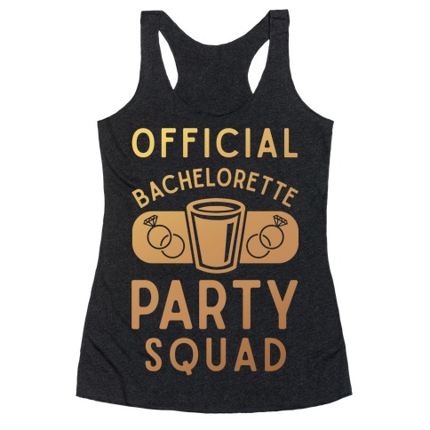Official Bachelorette Party Squad Racerback Tank Top