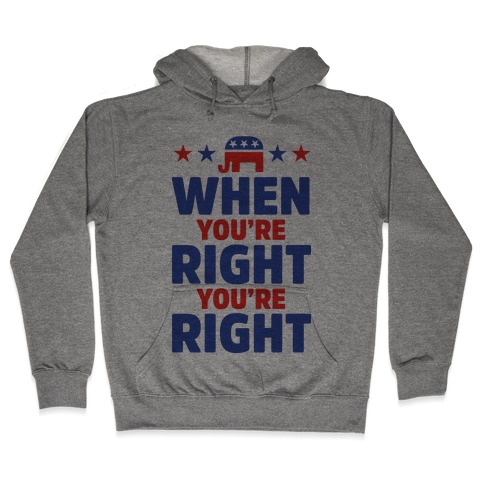 When You're Right You're Right Hooded Sweatshirt