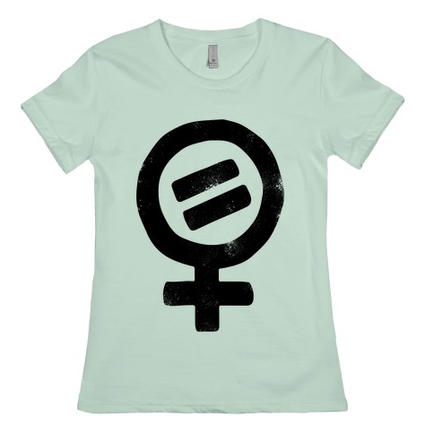 Vintage Women's Rights Logo T-Shirts LookHUMAN