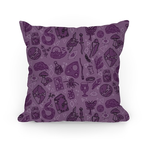 Witchy Pattern Pillow
