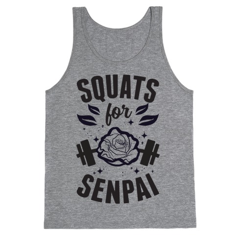 Squats For Senpai Tank Top