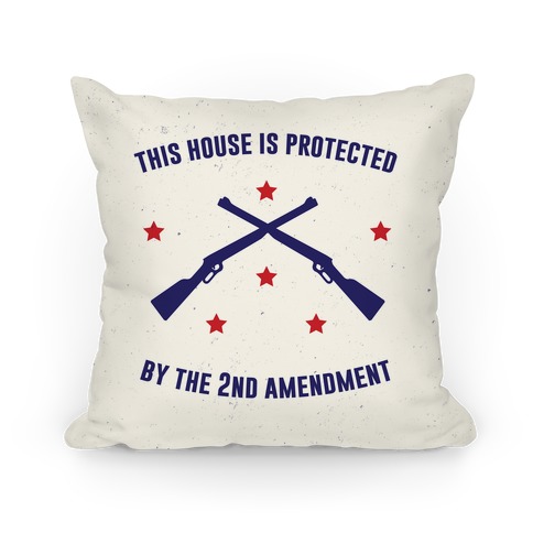 This House Is Protected By The Second Amendment Pillow